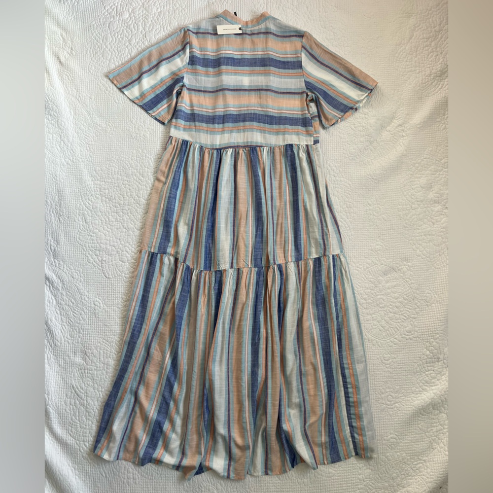 NWT Anthropologie The Kallie Flowy Maxi Dress - Picture 7 of 10